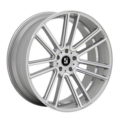 Koko Kuture MASSA-7 Silver/Machined wheel