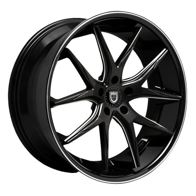 Lexani R-TWELVE Black/Machined wheel