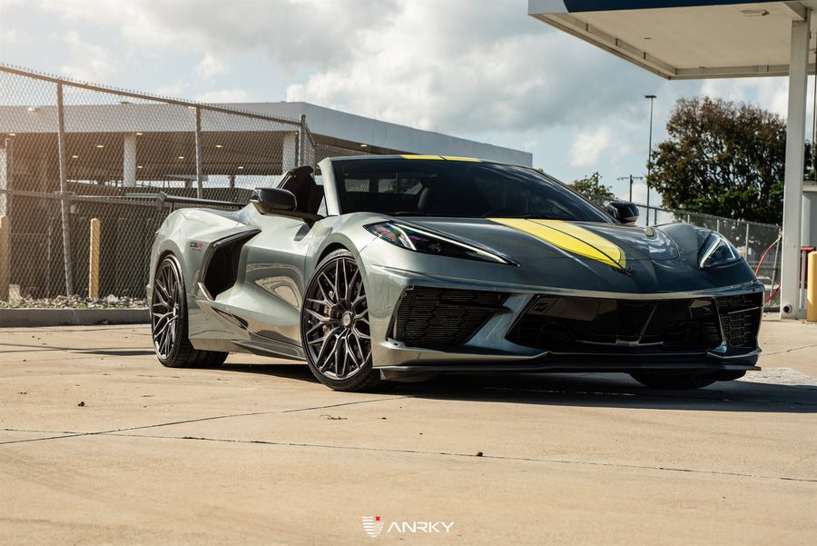 ANRKY RS1.2 forged wheel on Chevrolet Corvette C8.R