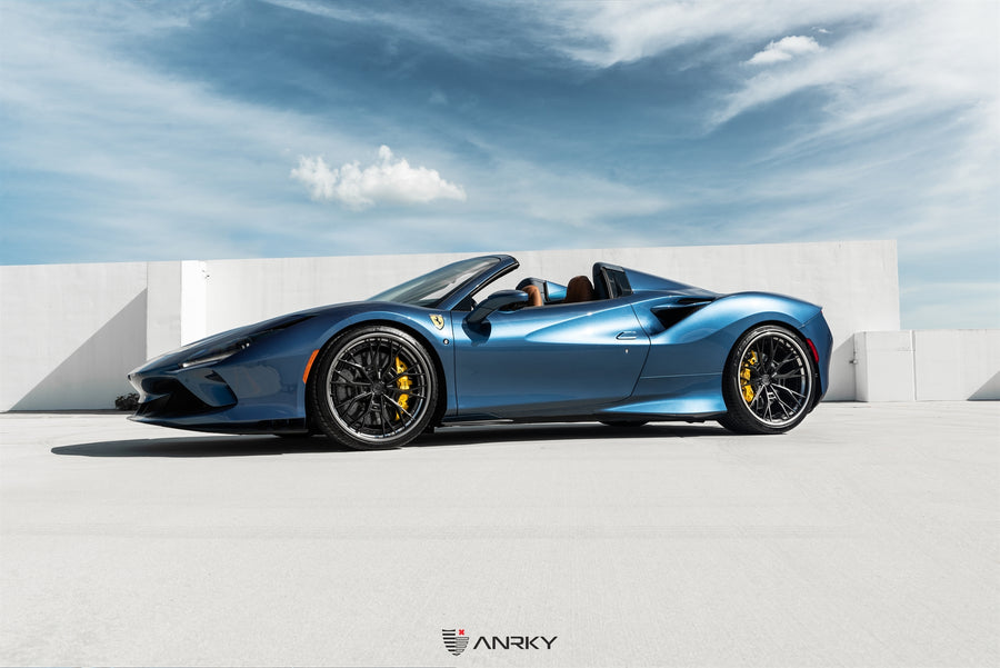 ANRKY S3-X5 forged wheel on Ferrari F8 Spider