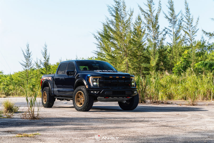 ANRKY AN36 forged wheel on Ford F150 Raptor R | AN36-O SeriesTHREE