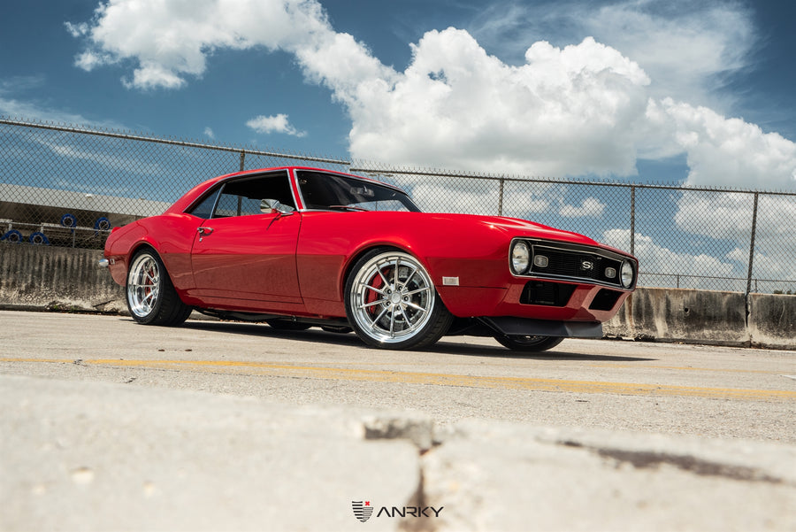 ANRKY AN38 forged wheel on 1968 Chevrolet Camaro ProTouring