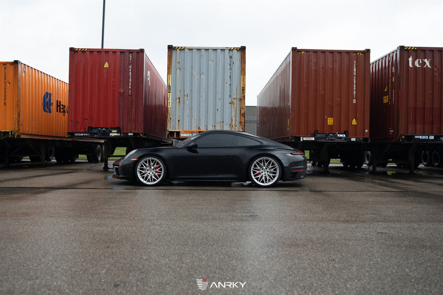 ANRKY S1-X1 forged wheel on Porsche 992 Carrera S