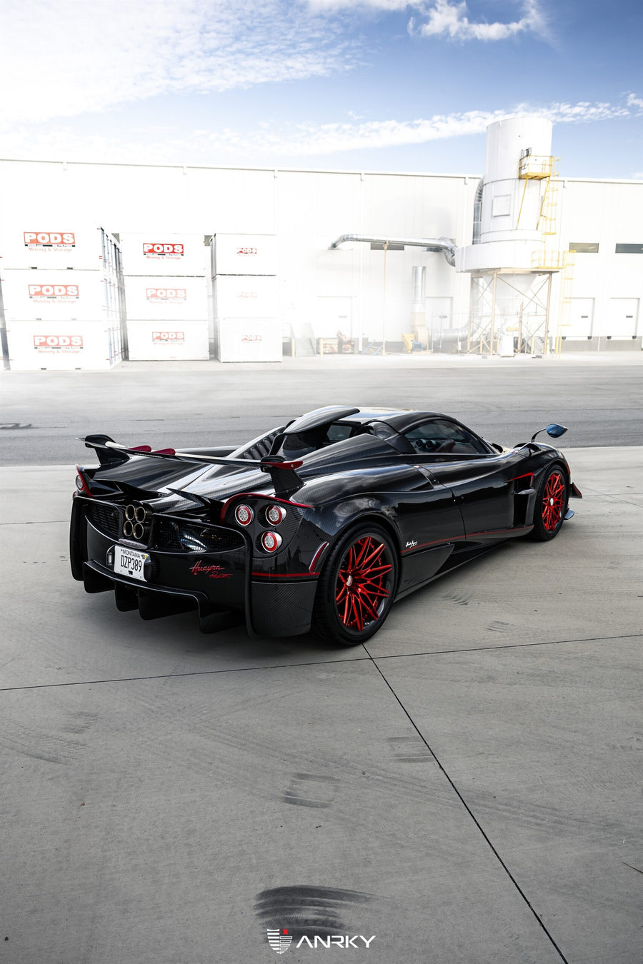 ANRKY C-X6 forged wheel on Pagani Huayra Roadster