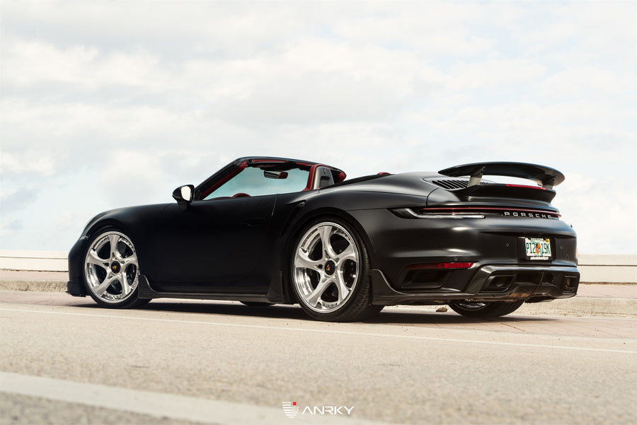 ANRKY XR-305 forged wheel on Porsche 992TT-S Convertible