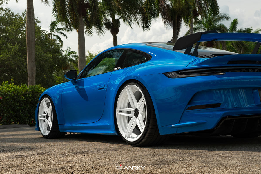 ANRKY AN27 forged wheel on Porsche 992 GT3 AN27 SeriesTWO