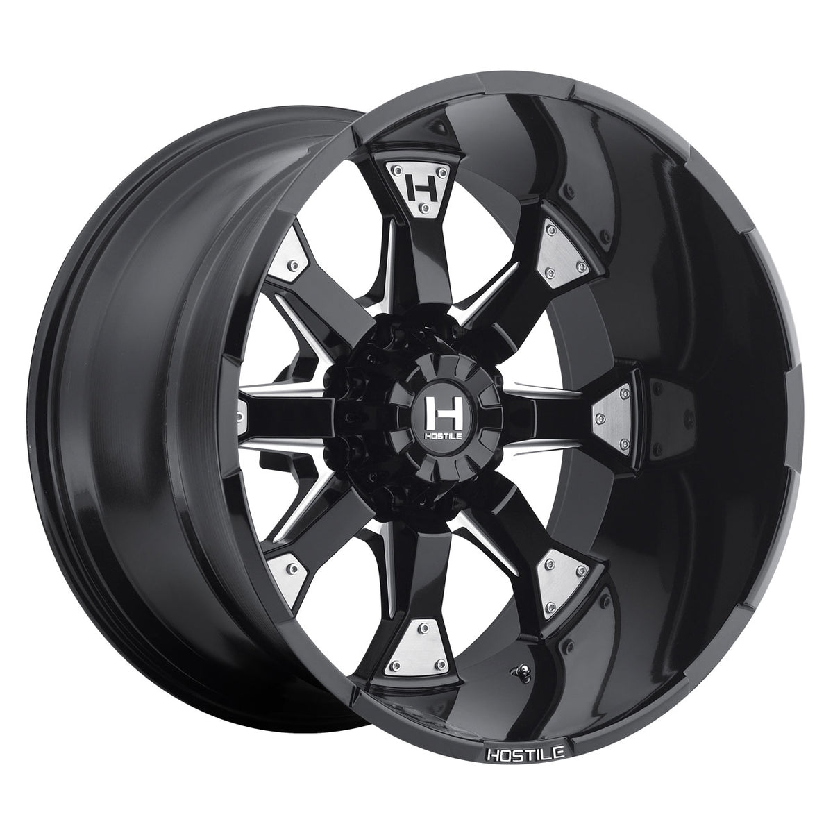 Hostile H101 KNUCKLES-8 Black/Milled wheel