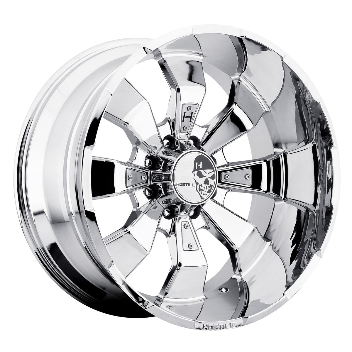 Hostile H103 HAMMERED-8 Chrome wheel