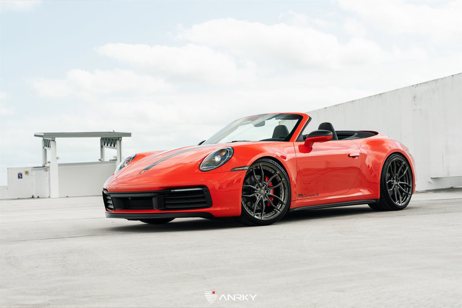 ANRKY AN21 forged wheel on Porsche 992 Carrera S