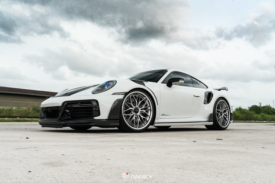 ANRKY S3-X1 forged wheel on TechART GTsport Porsche 992TT-S | X-Series S3-X1