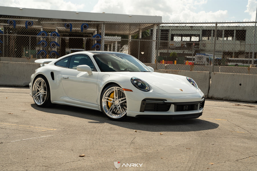 ANRKY AN27 forged wheel on Porsche 992 Turbo