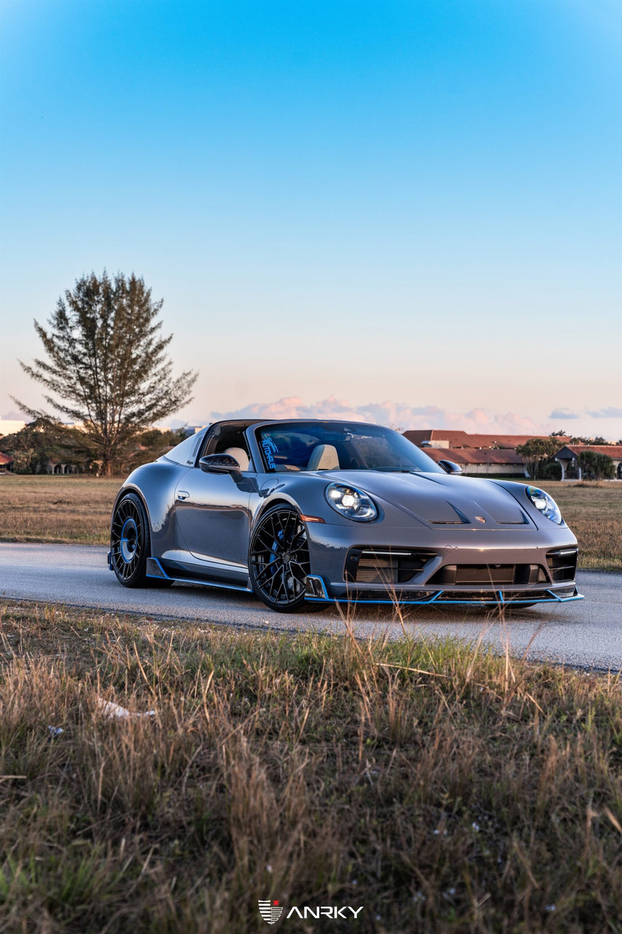 ANRKY AN20 forged wheel on Porsche 992 Targa