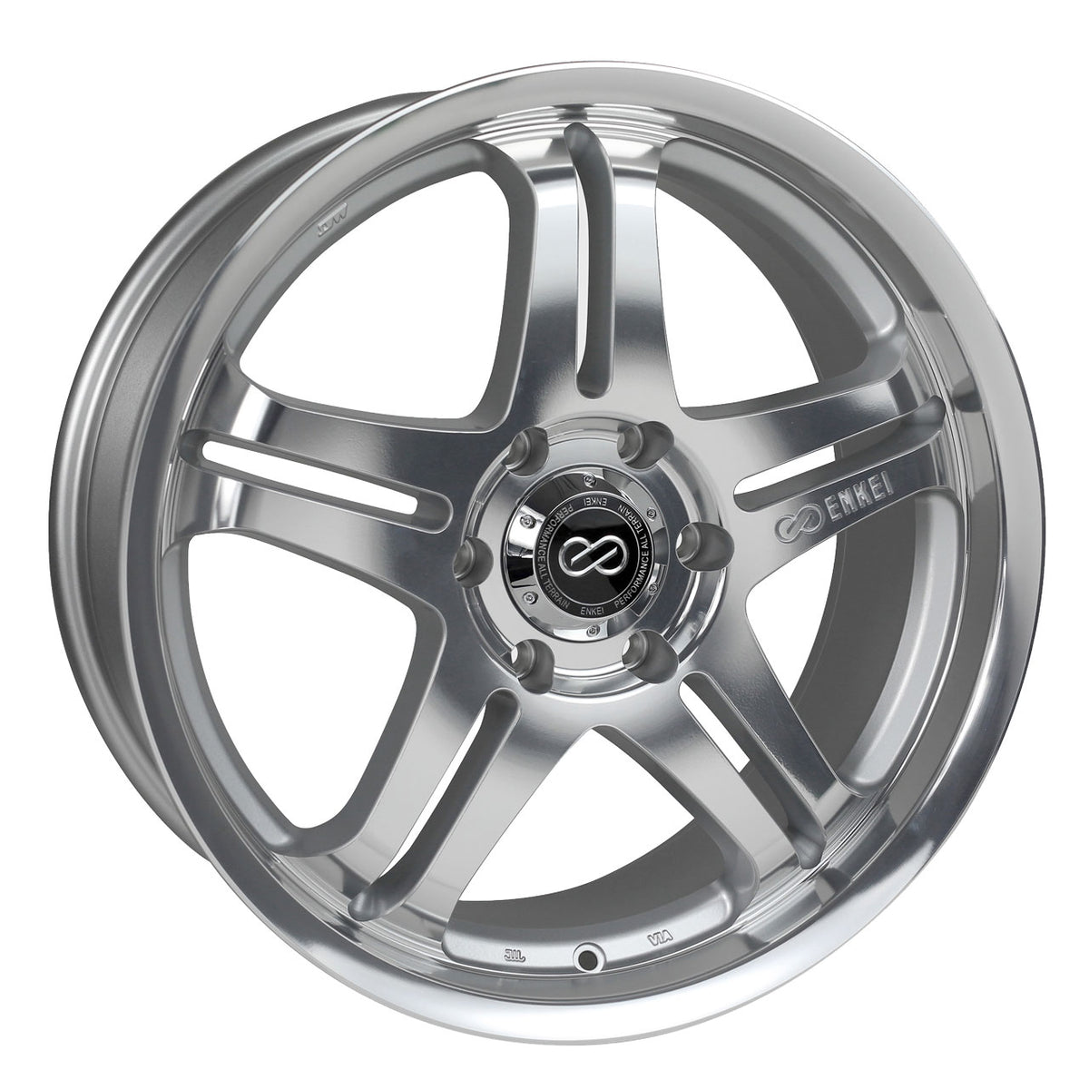 Enkei M5 Silver/Machined wheel