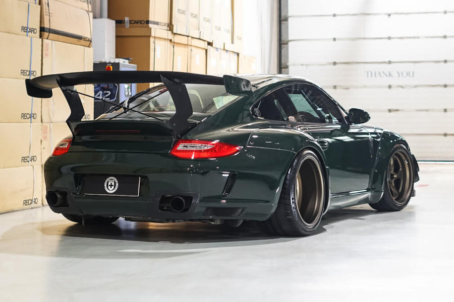 HRE 522 forged wheel on Porsche 997 Turbo RWB