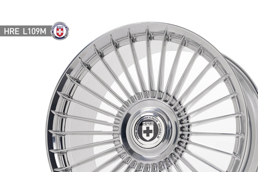HRE L109M forged wheel on HRE L109M Polished Clear
