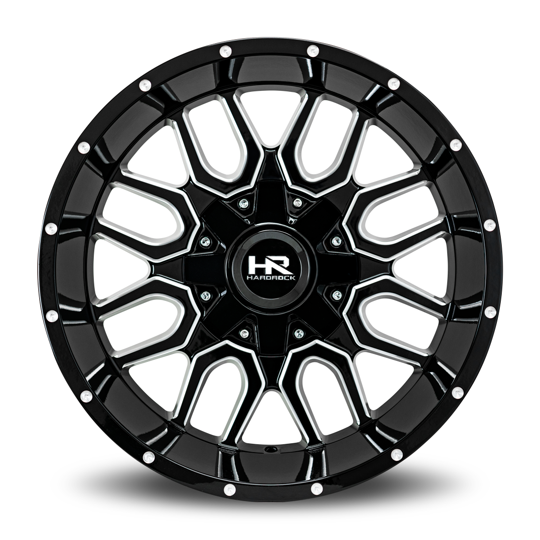 Hardrock Offroad H709 20x9 0mm Gloss Black Milled