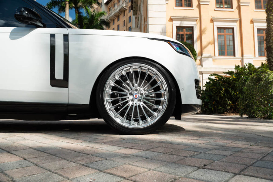 HRE S209H forged wheel on White Range Rover