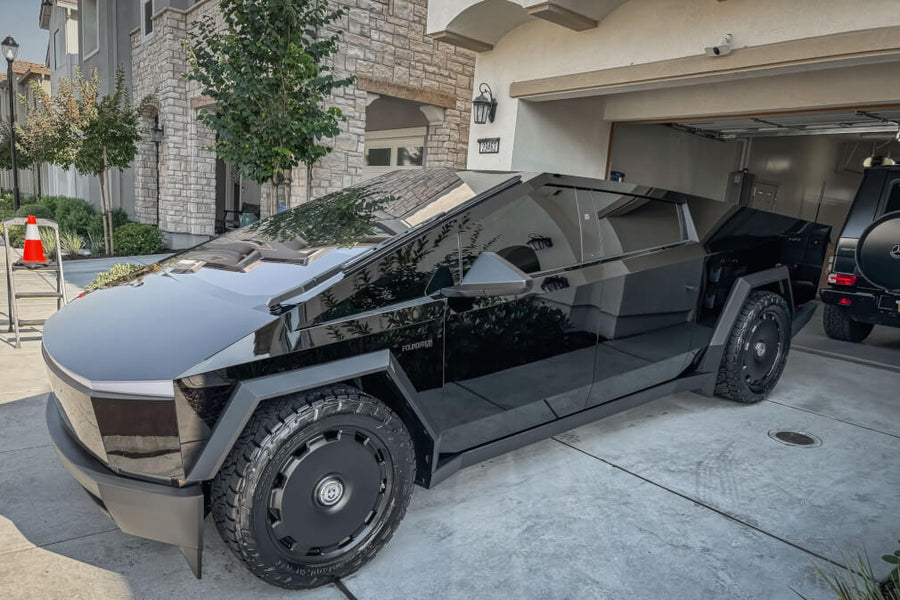 HRE L108M forged wheel on Tesla Cybertruck