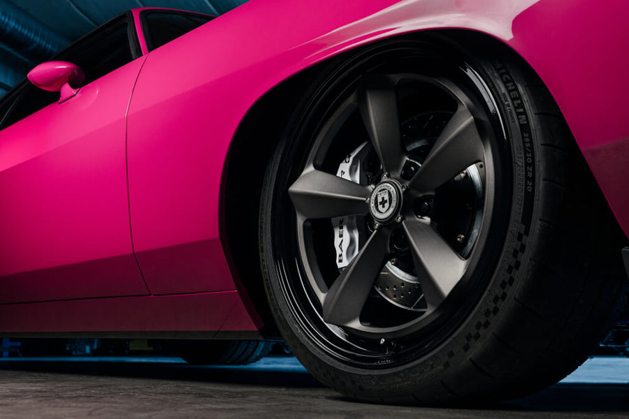 HRE 105 forged wheel on Ringbrothers Infected 1970 Plymouth Barracuda