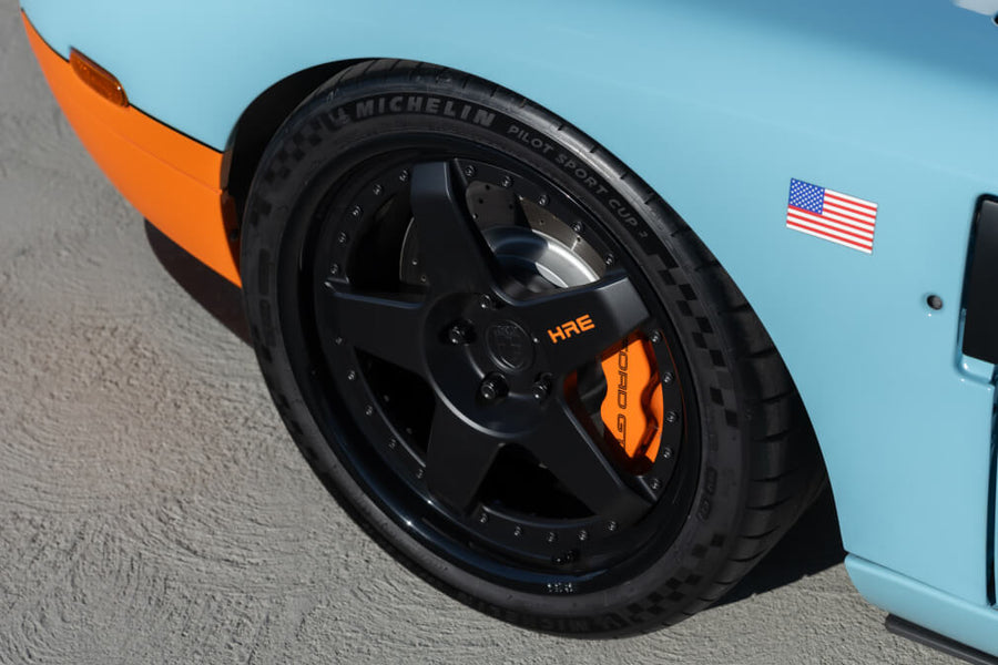 HRE C105 forged wheel on Ford GT Gulf Livery