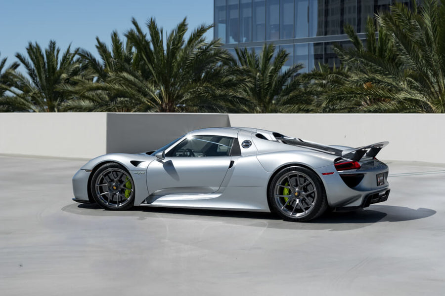 HRE P101 forged wheel on Porsche 918 Spyder Silver