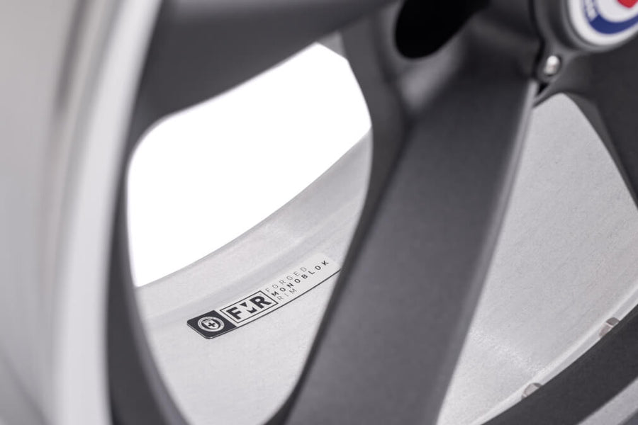 HRE 105 forged wheel on HRE Muscle 105 IN Satin Charcoal Polished Clear FMR