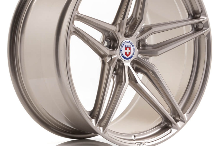 HRE P107SC forged wheel on HRE P107SC IN Gloss White Gold