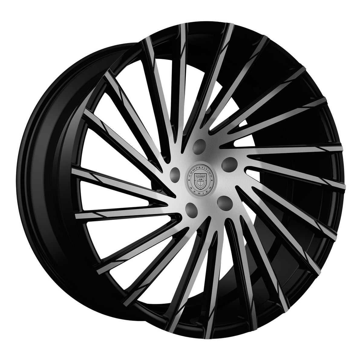 Lexani WRAITH Black/Machined wheel