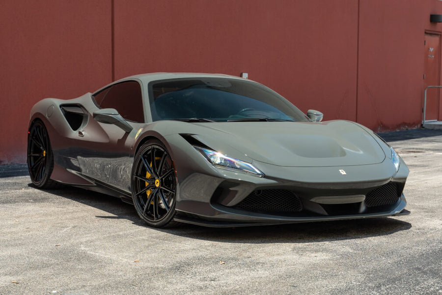 HRE P104SC forged wheel on Ferrari F8 Tributo Grigio Medio