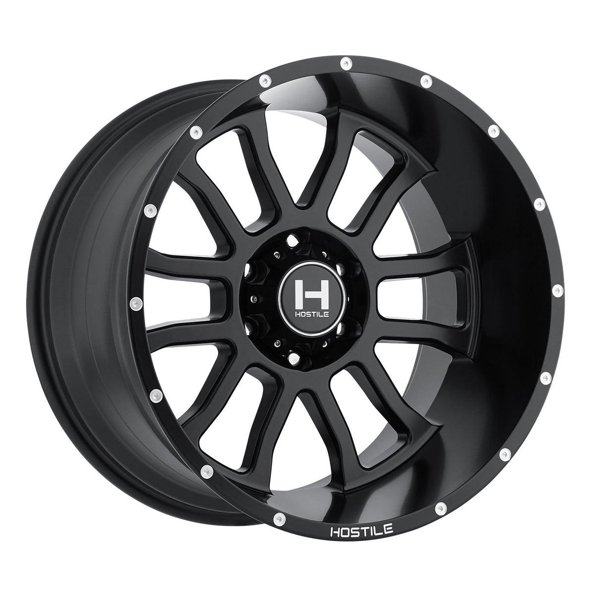 Hostile H107 GAUNTLET Black wheel