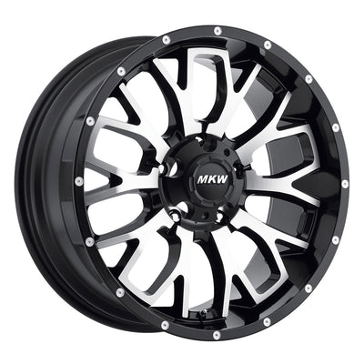 MKW M95 Black/Machined wheel