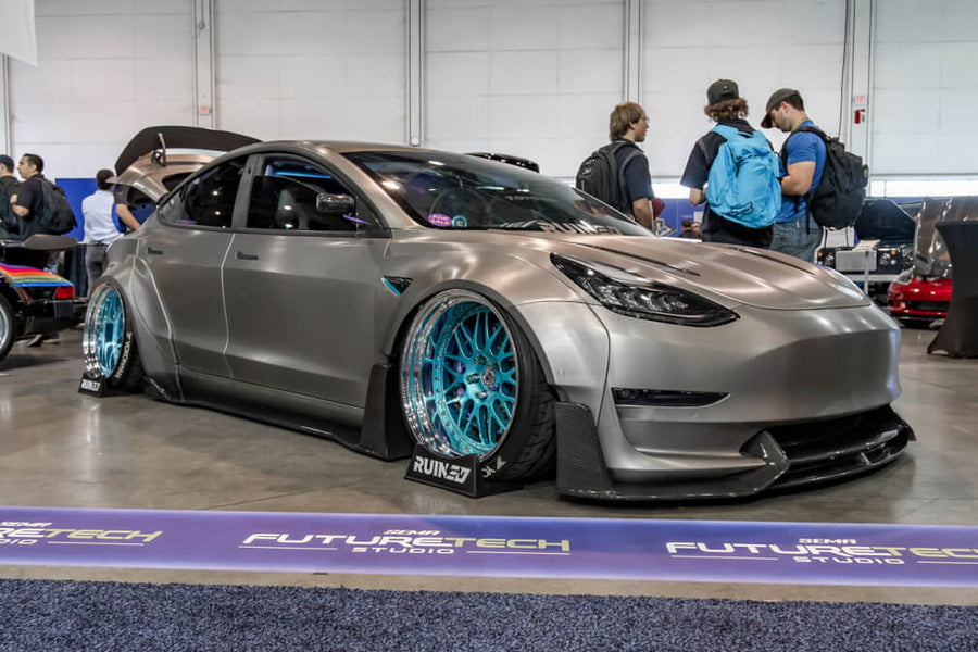 HRE 540 forged wheel on Tesla Model 3