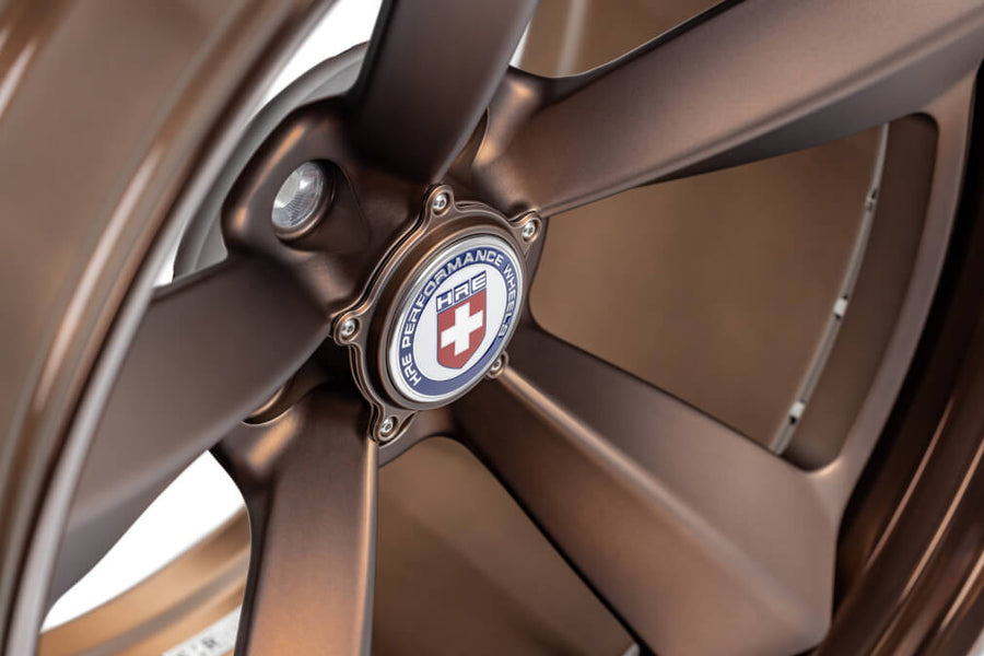 HRE 105 forged wheel on HRE Muscle 105 IN Frozen Polished Bronze Polished Bronze FMR