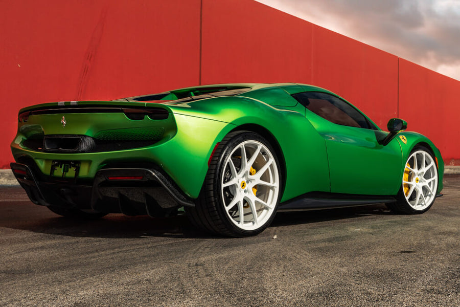HRE 521M forged wheel on Ferrari 296 GTS Verde Kers
