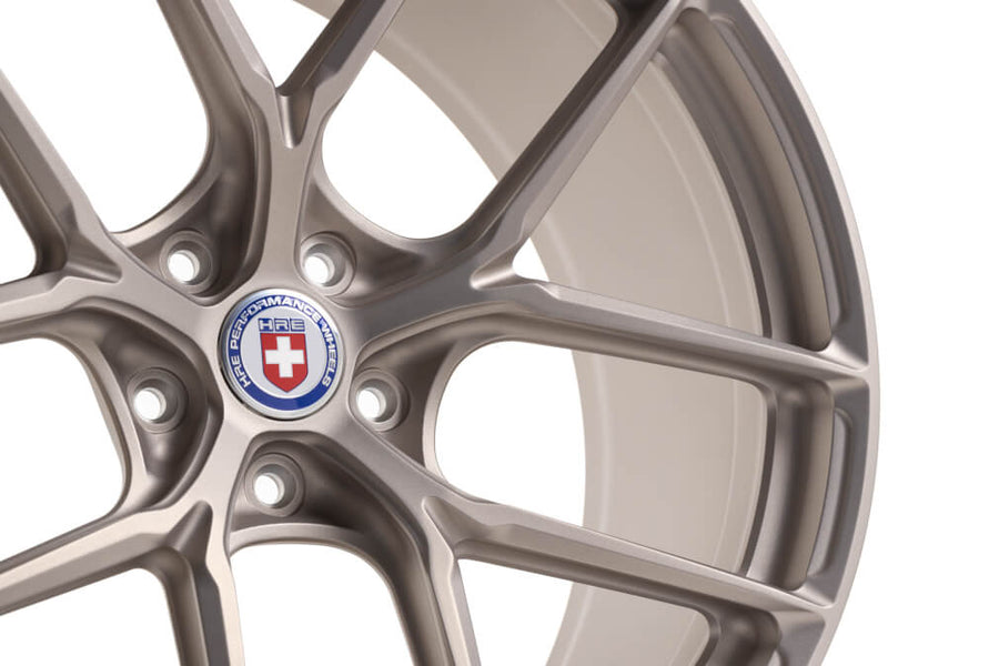 HRE P101SC forged wheel on HRE P101SC IN Satin White Gold