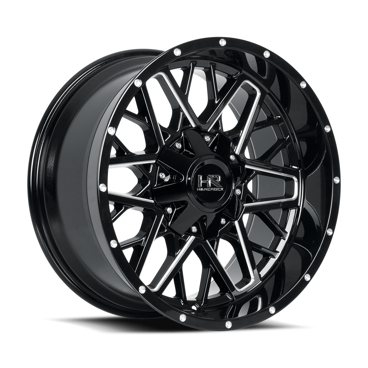 Hardrock Offroad Bomber H714 Gloss Black Milled wheel