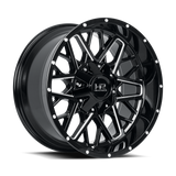 Hardrock Offroad Bomber H714 Gloss Black Milled wheel