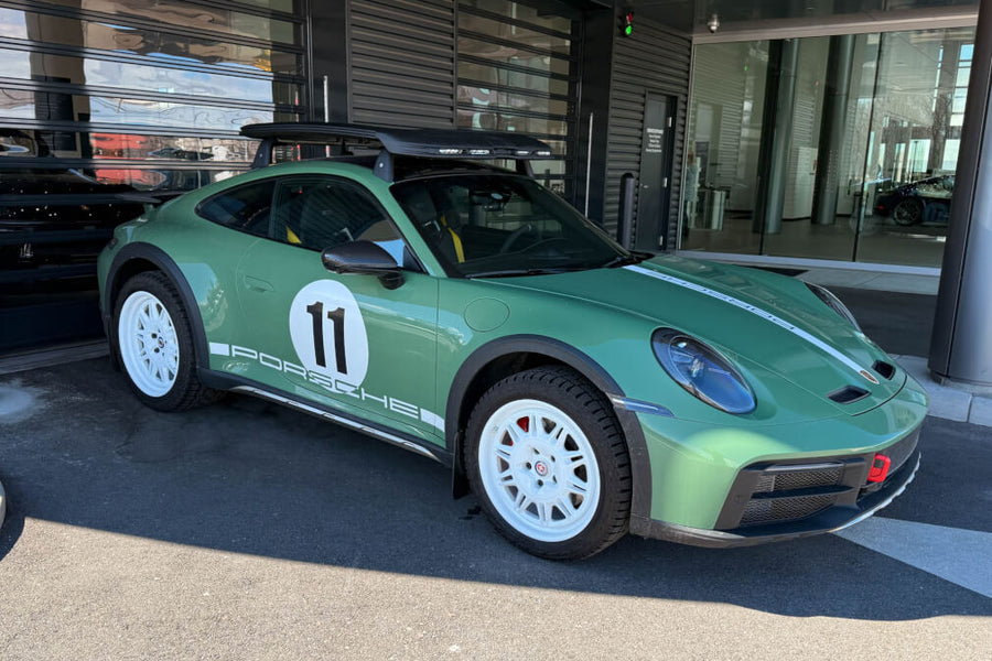 HRE 528 forged wheel on Porsche 992 Dakar