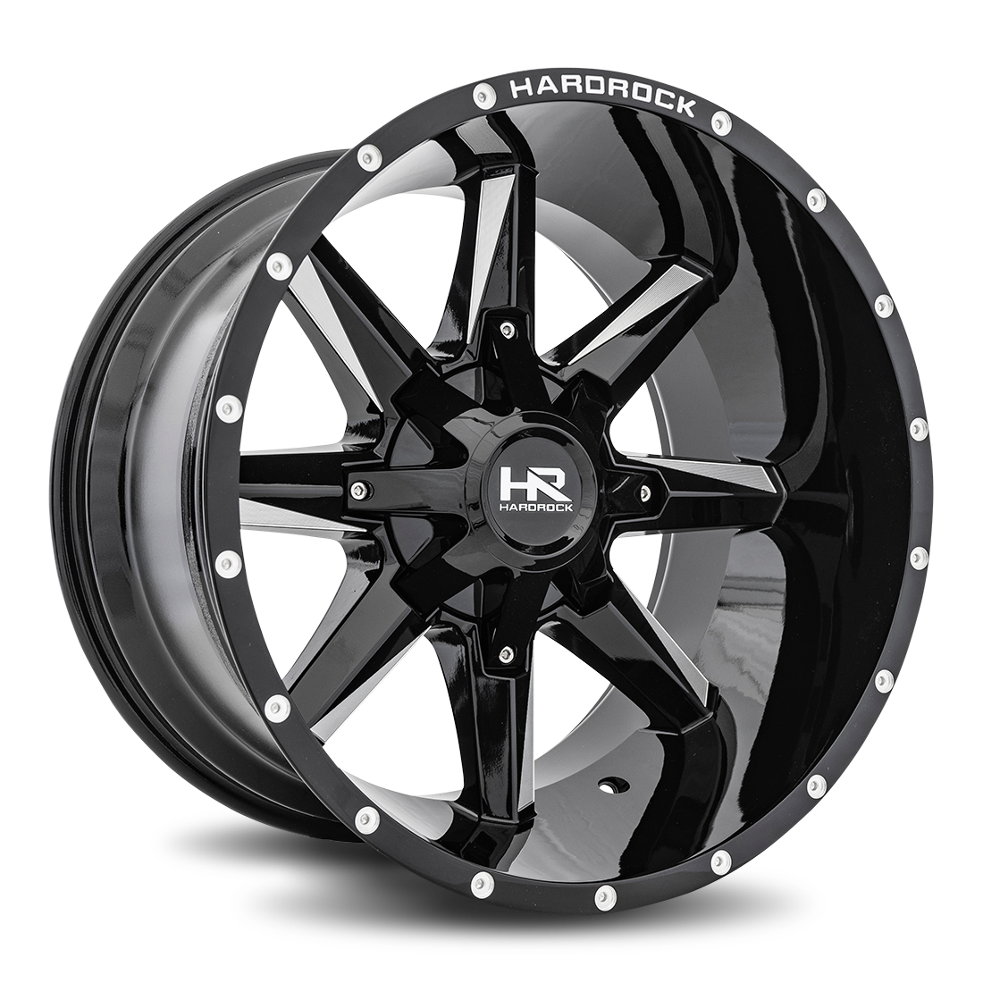 Hardrock Offroad Hardcore H703 Gloss Black Milled wheel