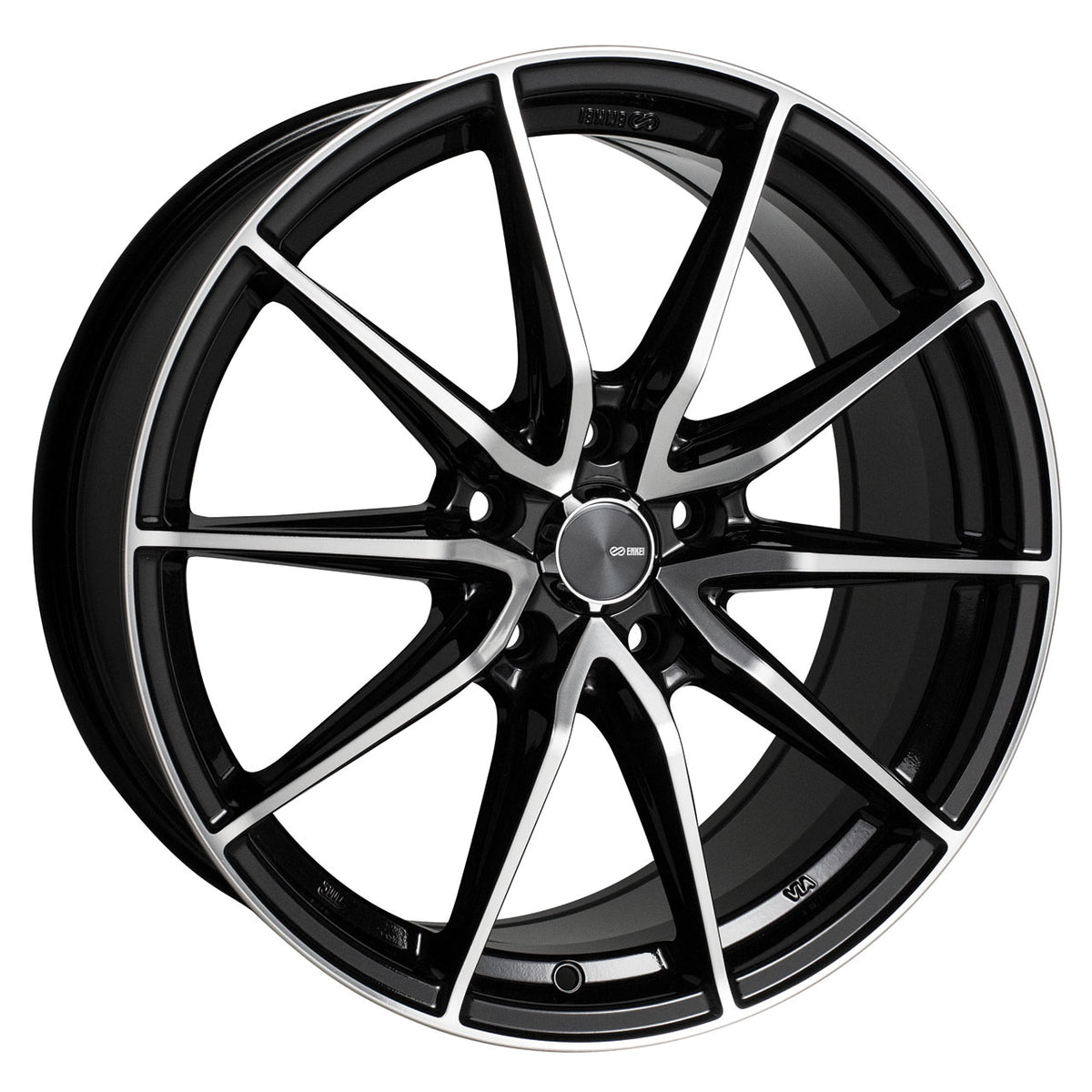 Enkei DRACO Black/Machined wheel