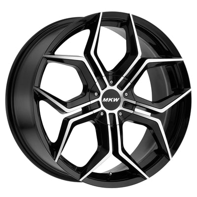 MKW M121 Black/Machined wheel