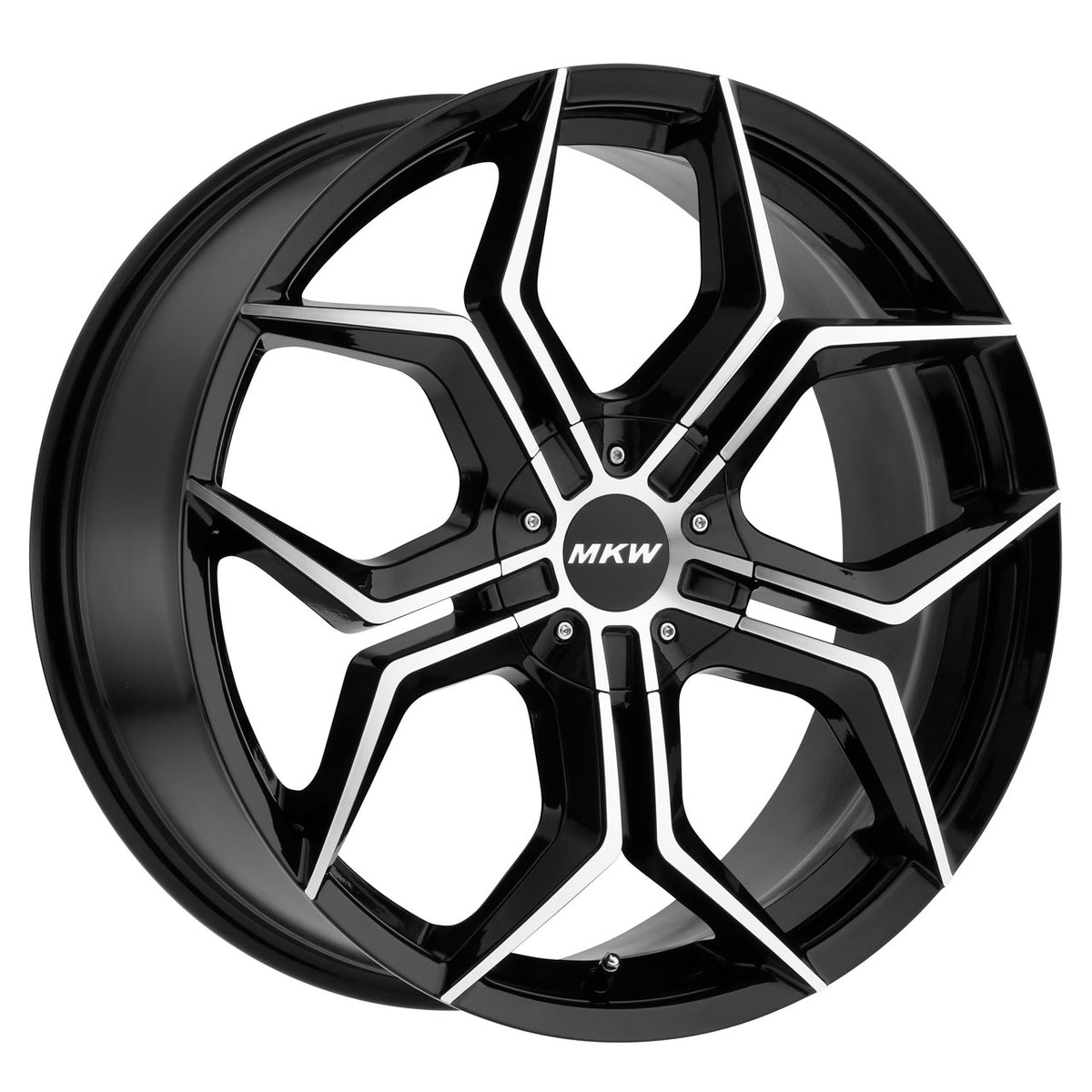 MKW M121 Black/Machined wheel