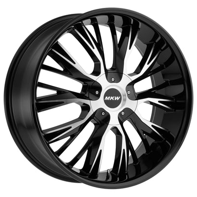 MKW M122 Black/Machined wheel