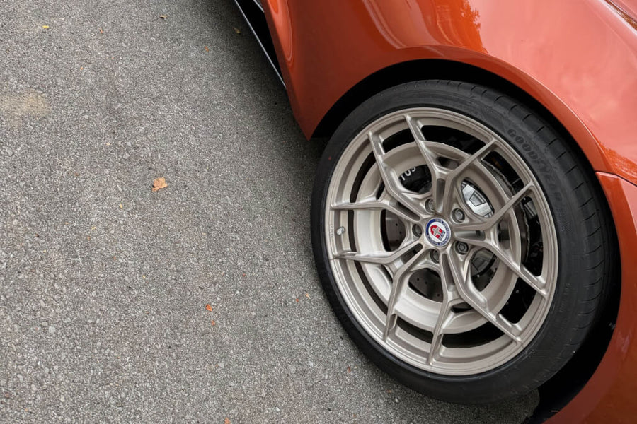 HRE P301 forged wheel on Lotus Emira