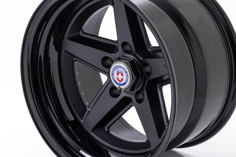 HRE 517K forged wheel on HRE Vintage 517K IN Satin Black Gloss Black Gloss Black HEX NUT
