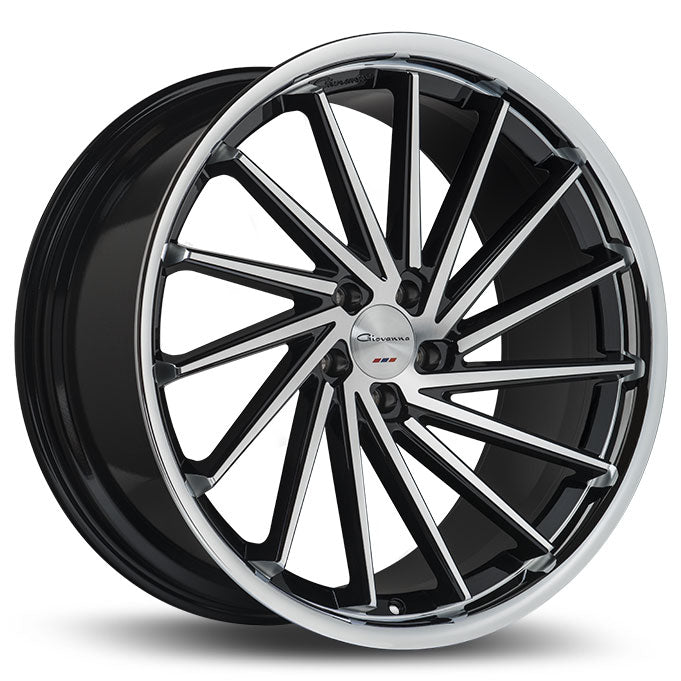 Giovanna SPIRA FF Gloss Black Machined Face Center / Chrome Lip