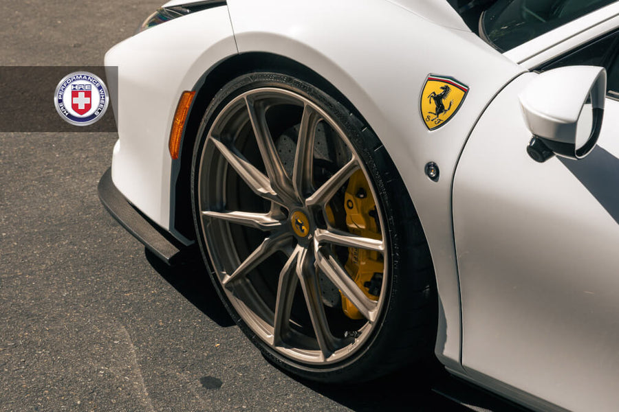 HRE P104SC forged wheel on Ferrari F8