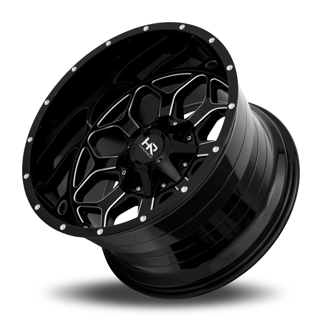 Hardrock Offroad H712 20x9 0mm Gloss Black Milled