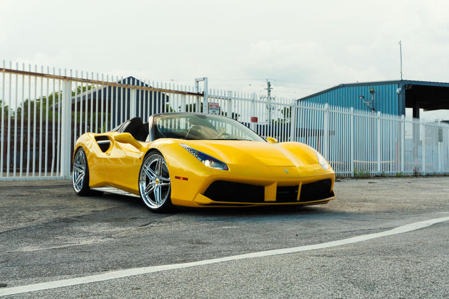HRE S107SC forged wheel on Ferrari 488 Spider