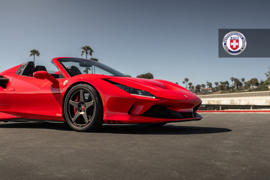 HRE 305 GTS forged wheel on Ferrari F8 Spider